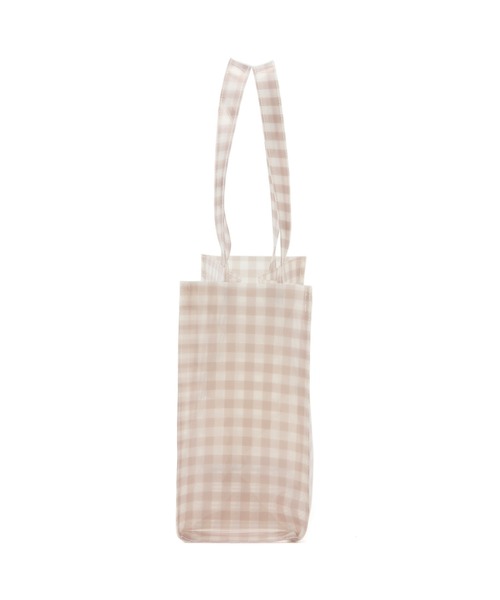 ROPE' PICNIC(ロペピクニック)の「ギンガムチェックビニールトートバッグ(トートバッグ・レディース・ベージュ/ブラック・FREE)」の4枚目の写真