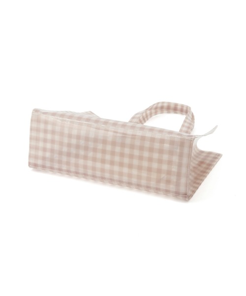 ROPE' PICNIC(ロペピクニック)の「ギンガムチェックビニールトートバッグ(トートバッグ・レディース・ベージュ/ブラック・FREE)」の6枚目の写真
