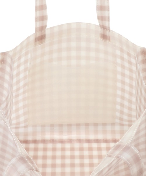 ROPE' PICNIC(ロペピクニック)の「ギンガムチェックビニールトートバッグ(トートバッグ・レディース・ベージュ/ブラック・FREE)」の7枚目の写真