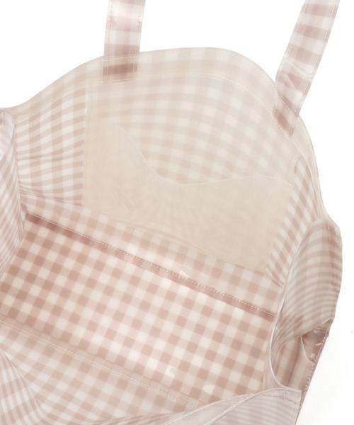ROPE' PICNIC(ロペピクニック)の「ギンガムチェックビニールトートバッグ(トートバッグ・レディース・ベージュ/ブラック・FREE)」の8枚目の写真