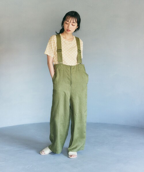 FREAK'S STORE（フリークスストア）の「フラワーストレッチ Tシャツ（Tシャツ/カットソー・レディース・ブラック/オフホワイト/チャコールグレー/ナチュラル・ﾌﾘ-）」の20枚目の写真