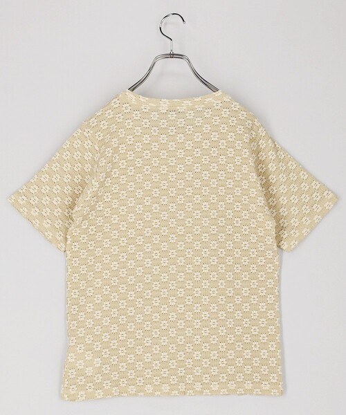 FREAK'S STORE（フリークスストア）の「フラワーストレッチ Tシャツ（Tシャツ/カットソー・レディース・ブラック/オフホワイト/チャコールグレー/ナチュラル・ﾌﾘ-）」の15枚目の写真