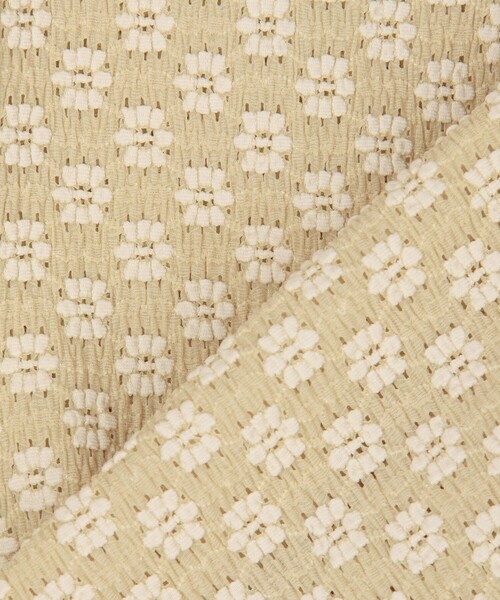 FREAK'S STORE（フリークスストア）の「フラワーストレッチ Tシャツ（Tシャツ/カットソー・レディース・ブラック/オフホワイト/チャコールグレー/ナチュラル・ﾌﾘ-）」の17枚目の写真