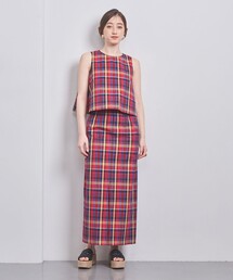 UNITED ARROWS マドラスチェックスカート 38 新品 UNITED ARROWS（ユナイテッドアローズ）の「マドラスチェック