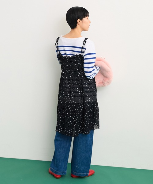 美品★CHANEL★カメリア★ミルフィーユ★シアサッカー★チュニック 2024年ココネージュ CHANEL シャネル セーター P77375 プル