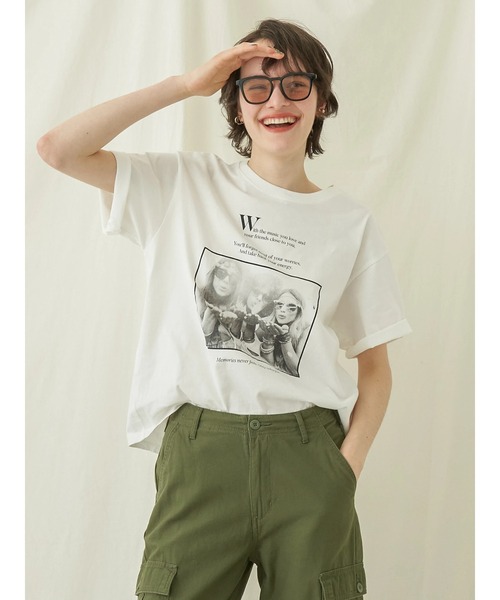 AMERICAN HOLIC(アメリカンホリック)の「Enjoy Photo Tee(Tシャツ/カットソー・レディース・A/B・L/M)」の3枚目の写真