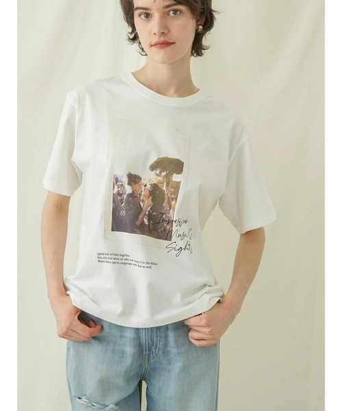 AMERICAN HOLIC(アメリカンホリック)の「Enjoy Photo Tee(Tシャツ/カットソー・レディース・A/B・L/M)」の4枚目の写真