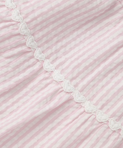 coeur a coeur(クーラクール)の「coeur a coeur ティアードワンピース(ワンピース・キッズ・サックスブルー/ピンク・110cm/100cm/90cm/80cm)」の17枚目の写真
