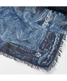 45R アヌエヌエ 風呂敷 ストール インディゴ 45R アヌエヌエ 風呂敷