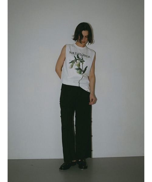Ours flower×HER.フラワープリントカットソー（Tシャツ
