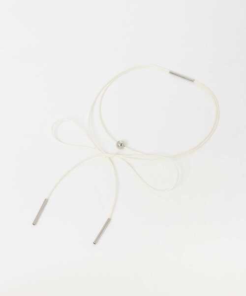 URBAN RESEARCH ROSSO WOMEN（アーバンリサーチ　ロッソ）の「ロングラリエット（ネックレス・レディース・ブラック/アイボリー・FREE）」の5枚目の写真