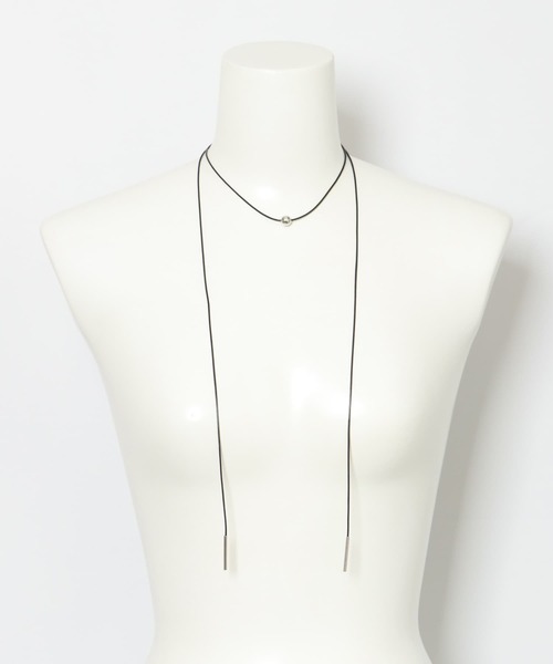 URBAN RESEARCH ROSSO WOMEN（アーバンリサーチ　ロッソ）の「ロングラリエット（ネックレス・レディース・ブラック/アイボリー・FREE）」の8枚目の写真