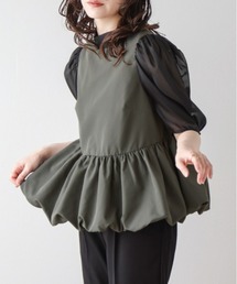 SUGAR BISKET | シアースリーブペプラムトップス(シャツ/ブラウス)