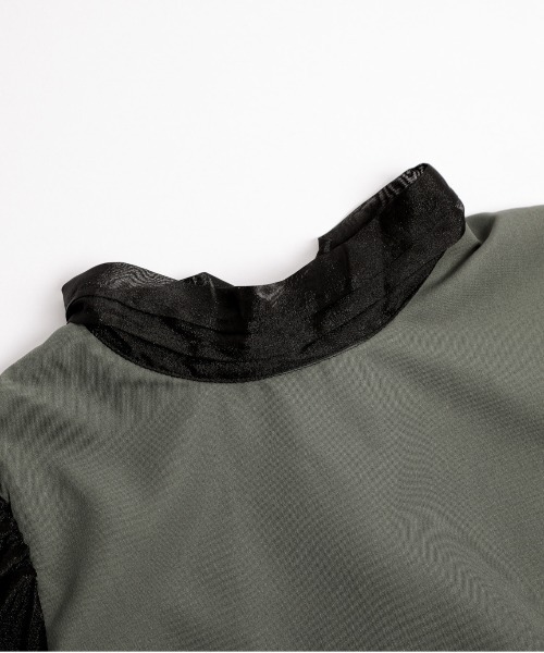 SUGAR BISKET(シュガービスケット)の「シアースリーブペプラムトップス(シャツ/ブラウス・レディース・カーキ/ブラック/ベージュ・フリー)」の15枚目の写真