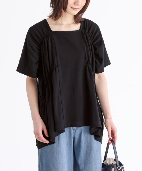 ゴムシャーリングカットソー ゴムシャーリングカットソー』（Tシャツ/カットソー）｜n'OrLABEL