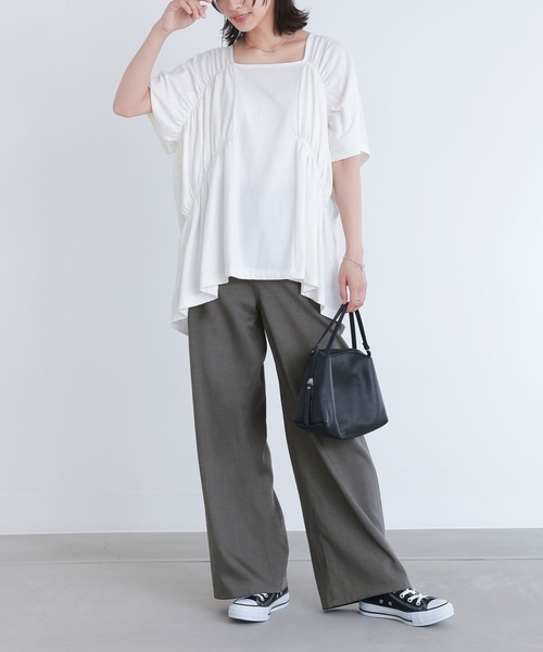 ゴムシャーリングカットソー ゴムシャーリングカットソー』（Tシャツ/カットソー）｜n'OrLABEL