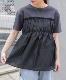 LEPSIM | アソートドッキングT　124105(Tシャツ/カットソー)