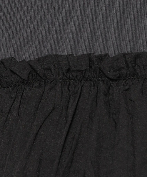 LEPSIM（レプシィム）の「アソートドッキングT　124105（Tシャツ/カットソー・レディース・ブラック/カーキ/ホワイト×ブラック/ライトグレー・FREE）」の8枚目の写真