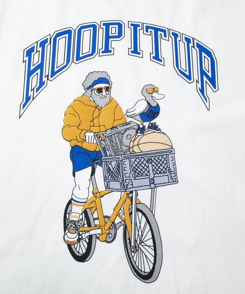 go slow caravan（ゴースローキャラバン）の「Duckster/ダックスター　吸水速乾ビッグTEE（HOOP IT UP）（Tシャツ/カットソー・メンズ・ホワイト/グリーン/ブラック・MEDIUM/LARGE/X-LARGE）」の15枚目の写真