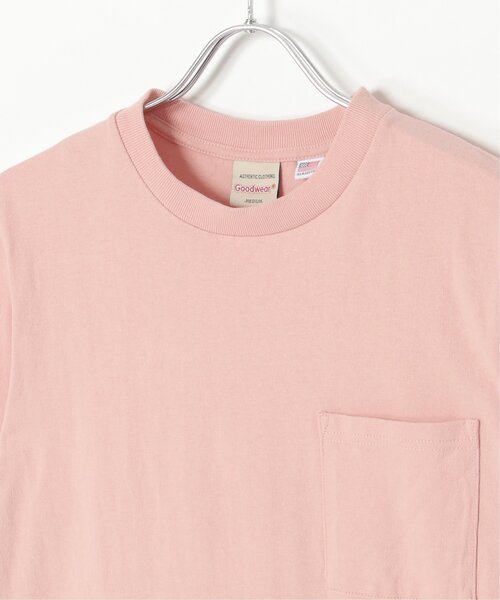 Goodwear(グッドウェア)の「Goodwear グッドウェア ポケ付きTシャツ(Tシャツ/カットソー・メンズ・ブラウン系/ライトピンク/グリーン系・LL/L/S/M)」の6枚目の写真
