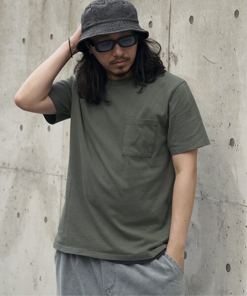 Goodwear(グッドウェア)の「Goodwear グッドウェア ポケ付きTシャツ(Tシャツ/カットソー・メンズ・ブラウン系/ライトピンク/グリーン系・LL/L/S/M)」の4枚目の写真