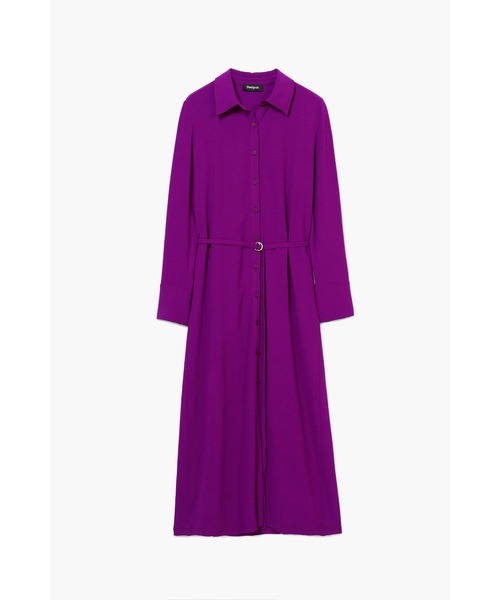 イタリア製DSQUARED2 パープル ロングワンピース L （ディー