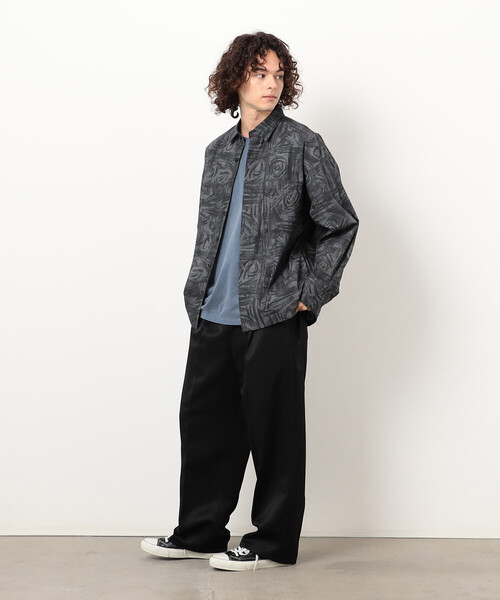Purple&Yellow（パープルアンドイエロー）の「ドローイングプリントシャツ（シャツ/ブラウス・メンズ・ブラック・SMALL/MEDIUM/LARGE）」の3枚目の写真