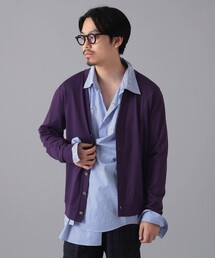 SLOANE × International Gallery BEAMS / 別注 ウール天竺 Vネック カーディガン