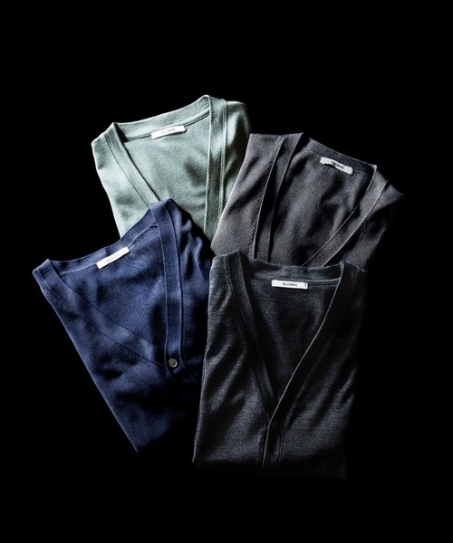 SLOANE（スローン）の「SLOANE × International Gallery BEAMS / 別注 ウール天竺 Vネック カーディガン（カーディガン/ボレロ・メンズ・ブラック/パープル/ネイビー/オレンジ/チャコールグレー/グリーン系その他2・4/3/5）」の7枚目の写真