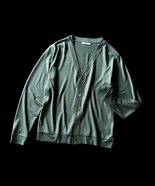 SLOANE（スローン）の「SLOANE × International Gallery BEAMS / 別注 ウール天竺 Vネック カーディガン（カーディガン/ボレロ・メンズ・ブラック/パープル/ネイビー/オレンジ/チャコールグレー/グリーン系その他2・4/3/5）」の8枚目の写真