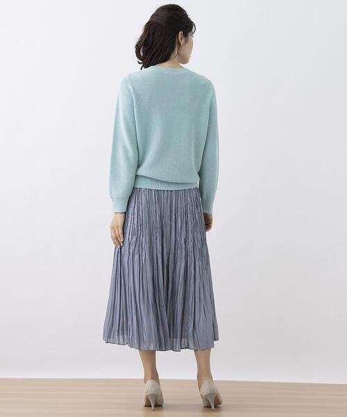 Leilian（レリアン）の「クルーネック長袖ニット（ニット/セーター・レディース・エメラルド・11/13/9）」の5枚目の写真