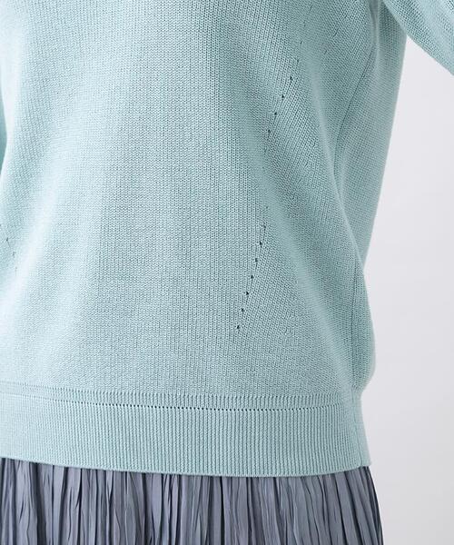 Leilian（レリアン）の「クルーネック長袖ニット（ニット/セーター・レディース・エメラルド・11/13/9）」の9枚目の写真