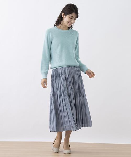 Leilian（レリアン）の「クルーネック長袖ニット（ニット/セーター・レディース・エメラルド・11/13/9）」の12枚目の写真