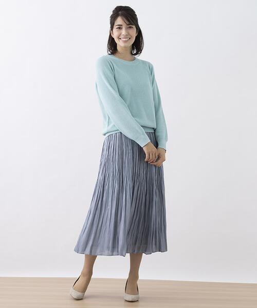 Leilian（レリアン）の「クルーネック長袖ニット（ニット/セーター・レディース・エメラルド・11/13/9）」の13枚目の写真