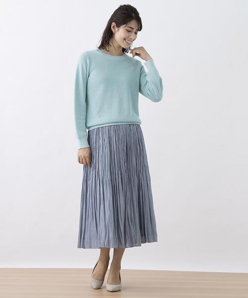 Leilian（レリアン）の「クルーネック長袖ニット（ニット/セーター・レディース・エメラルド・11/13/9）」の14枚目の写真