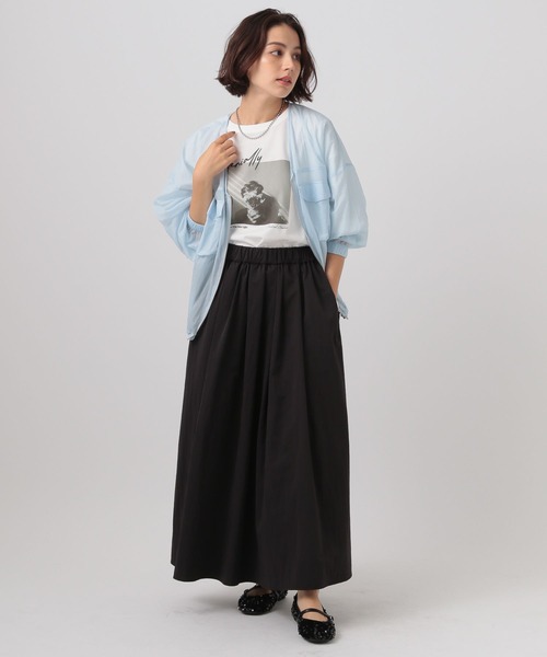 BAYFLOW（ベイフロー）の「[涼やかな透け感＆軽量]シアーＶネックブルゾン（ブルゾン・レディース・オフホワイト/グレー/ライトブルー・FREE）」の20枚目の写真