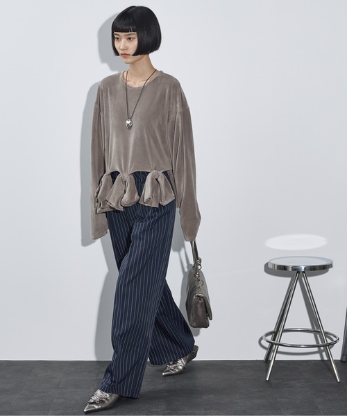 【新品】リボンモチーフカットソー リボンモチーフカットソー(カットソー)｜TOPS（トップス）｜CELFORD