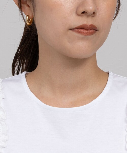 NOLLEY’S（ノーリーズ）の「布帛コンビプルオーバーカットソー（Tシャツ/カットソー・レディース・ホワイト/インディゴブルー/ブラック・38）」の13枚目の写真