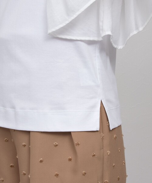 NOLLEY’S（ノーリーズ）の「布帛コンビプルオーバーカットソー（Tシャツ/カットソー・レディース・ホワイト/インディゴブルー/ブラック・38）」の11枚目の写真