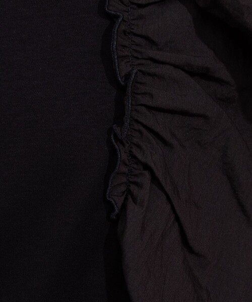 NOLLEY’S（ノーリーズ）の「布帛コンビプルオーバーカットソー（Tシャツ/カットソー・レディース・ホワイト/インディゴブルー/ブラック・38）」の6枚目の写真