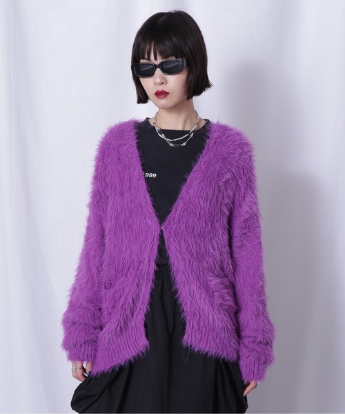 ROSE BUD（ローズバッド）の「フェザーヤーンカーデ（カーディガン/ボレロ・レディース・グレー/ブルー/パープル・FREE）」の19枚目の写真