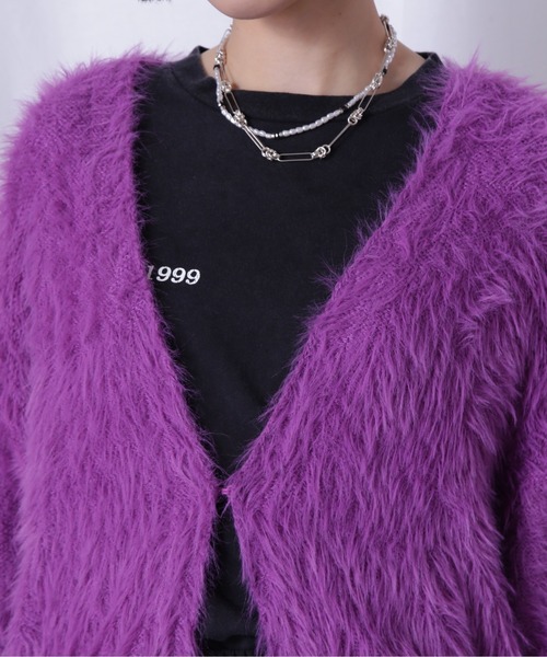 ROSE BUD（ローズバッド）の「フェザーヤーンカーデ（カーディガン/ボレロ・レディース・グレー/ブルー/パープル・FREE）」の22枚目の写真