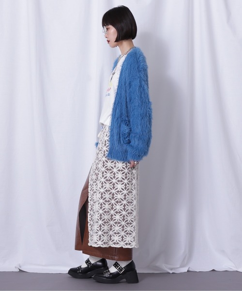 ROSE BUD（ローズバッド）の「フェザーヤーンカーデ（カーディガン/ボレロ・レディース・グレー/ブルー/パープル・FREE）」の11枚目の写真