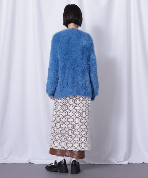 ROSE BUD（ローズバッド）の「フェザーヤーンカーデ（カーディガン/ボレロ・レディース・グレー/ブルー/パープル・FREE）」の12枚目の写真