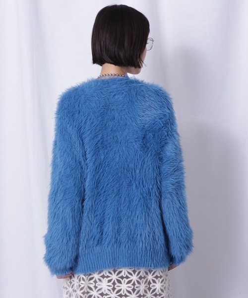 ROSE BUD（ローズバッド）の「フェザーヤーンカーデ（カーディガン/ボレロ・レディース・グレー/ブルー/パープル・FREE）」の15枚目の写真