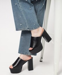 厚底1枚甲サンダル