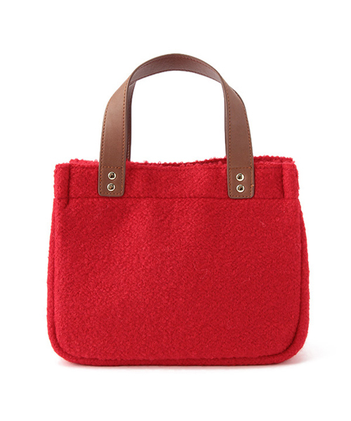 Afternoon Tea（アフタヌーンティー）の「DK64 ツイードミニトートバッグ（トートバッグ・レディース・ベージュ/ライトグレー/レッド・ONE SIZE）」の10枚目の写真