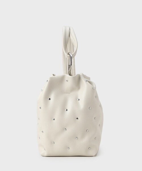 GALLEST(ギャレスト)の「◆【LE VERNIS】スタッズ巾着BAG(ハンドバッグ・レディース・オフホワイト/ブラック・00)」の5枚目の写真