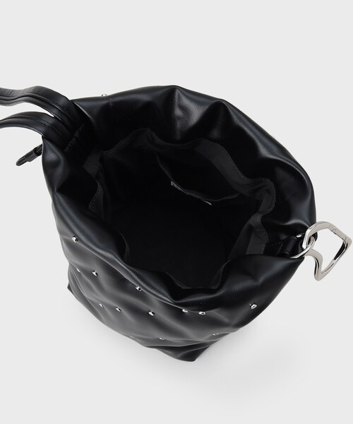 GALLEST(ギャレスト)の「◆【LE VERNIS】スタッズ巾着BAG(ハンドバッグ・レディース・オフホワイト/ブラック・00)」の9枚目の写真