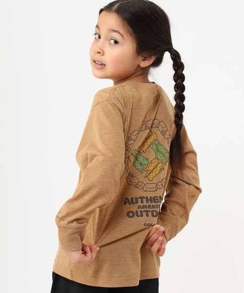Columbia（コロンビア）の「Columbia／【KIDS】エンジョイマウンテンライフ ロングスリーブティー／コロンビア／キッズ／長袖／吸湿・速乾（Tシャツ/カットソー・キッズ・チャコールグレー/ブラウン/ライトグレー・S/L/M/XXS/XS）」の3枚目の写真
